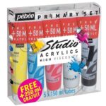 Pebeo PACK PEINTURE ACRYLIQUE 5 COULEURS