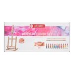 Royal Talens Set Combi Acrylique avec canvas et chevalet