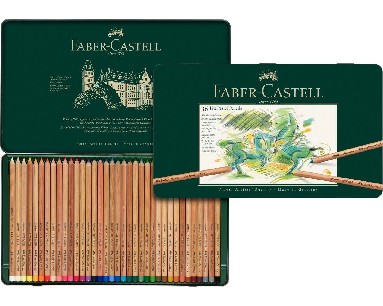 Crayon Pitt Pastel boîte métal de 36 pièces – Image 3