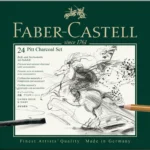 Set de fusains Pitt Charcoal boîte métal de 24 pièces