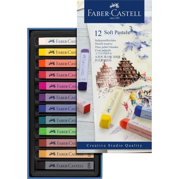 Pastels tendres boîte de 12 – Image 2