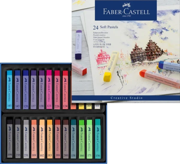 Pastels tendres boîte de 24 – Image 2