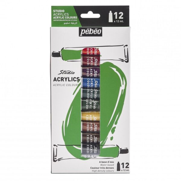 Set peinture acrylique fine en tubes - Pébéo