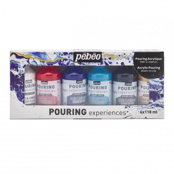 SET PEINTURE POURING PRÊTE À L'EMPLOI - POURING EXPERIENCES