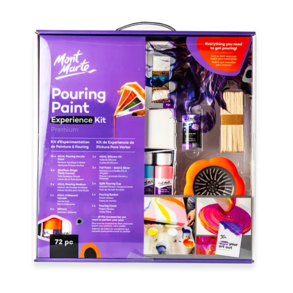 Pouring Paint Experience Kit Premium 72pc