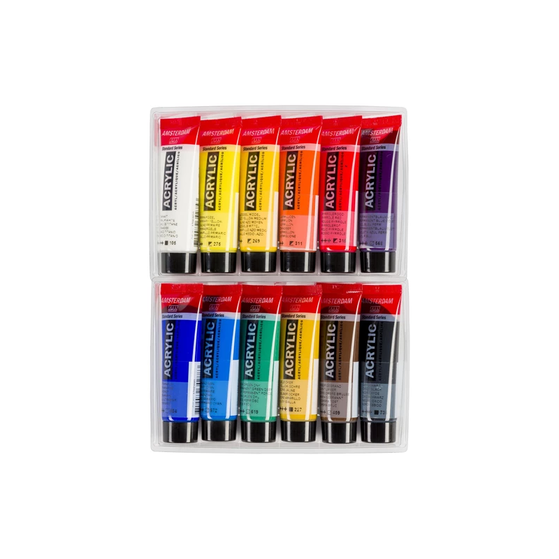 Coffret de 12 peintures acrylique Amsterdam - Royal Talens - 20ml – Image 3