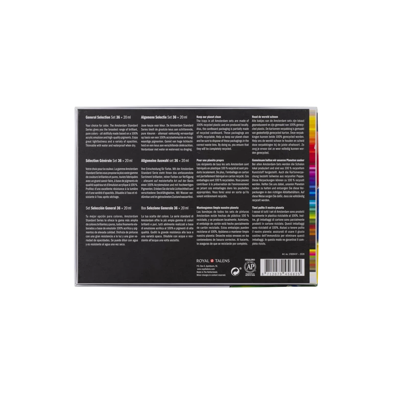 Coffret de 36 peintures acrylique Amsterdam royal Talens - 20ml – Image 4