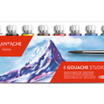 BOÎTE 8 TUBES DE PEINTURE GOUACHE STUDIO 10 ML