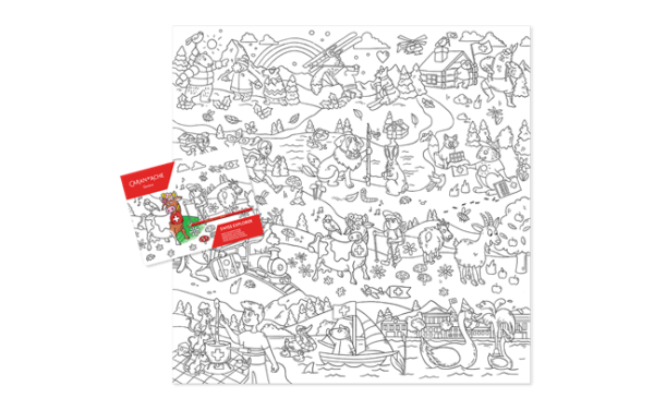 POSTER GÉANT À COLORIER SWISS EXPLORER – Image 2