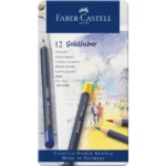 Crayon de couleur Goldfaber boîte métal de 12 pièces