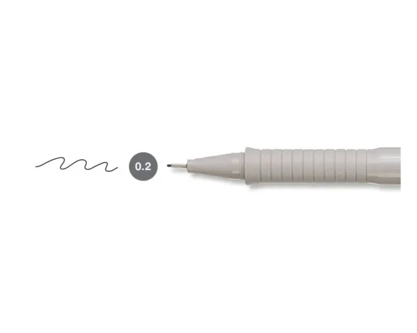Feutre fin Ecco Pigment 0.2 mm, noir – Image 3