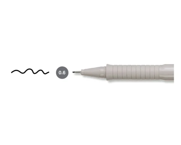 Feutre fin Ecco Pigment 0.6 mm, noir – Image 3