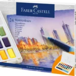 Aquarelles en godets boîte de 24