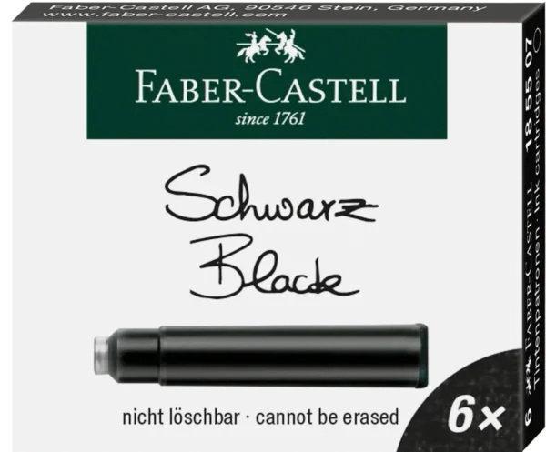 6 cartouches d'encre noire