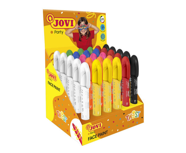 TWIST FACE PAINT Display 30 make-up sticks assorted colours