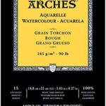 Bloc papier aquarelle Arches 185g/m²