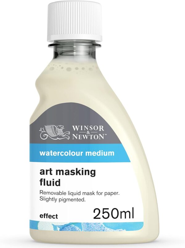 Winsor & Newton Watercolor Medium, Art Masking Fluid, 250ml