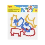 MODELLING ACCESSORIES Hanging bag 6 Clay cutters farm animals