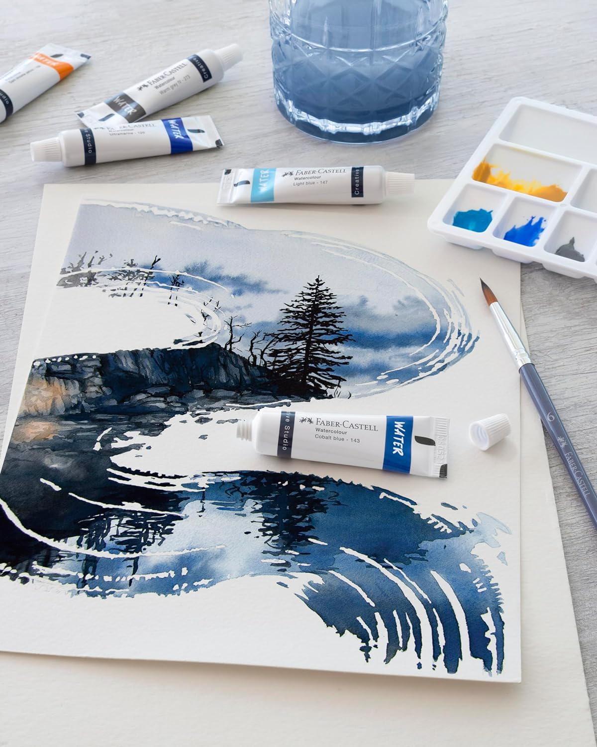 Peinture acrylique boîte de 24, avec carte nuancier incluse – Image 2