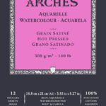 Bloc papier aquarelle Arches 300g/m²