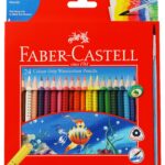 Faber-Castell Grip Watercolour Triangular Pencils 24 Pack