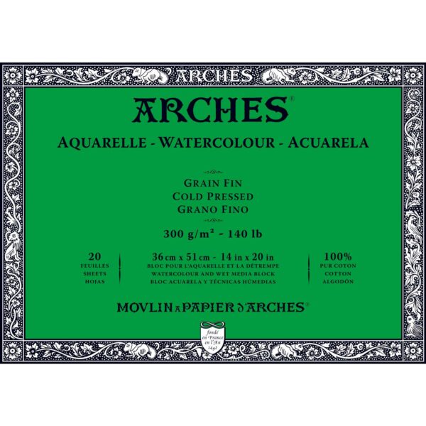 Arches Bloc papier aquarelle Arches 300g/m²