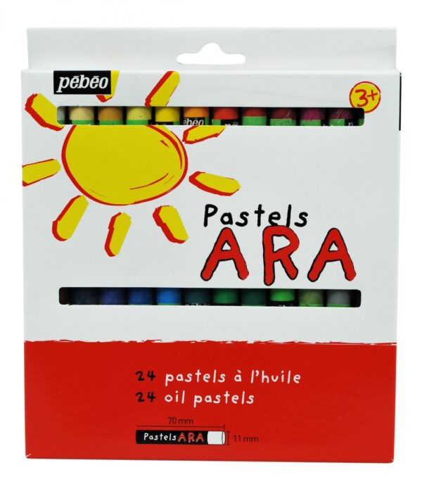 SET DE PASTELS À L'HUILE ARA ENFANT - PÉBÉO