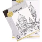 Keep Smiling Bloc Papier Dessin et Sketching Spiral - Sketch Pad A4 160 g/m²