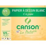 Pochette C à grain Canson 125gsm