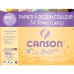 Pochette couleur clair 24x32 160gsm