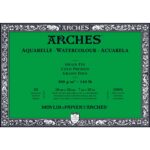 Bloc papier aquarelle Arches 300g/m²