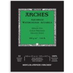 Bloc papier aquarelle Arches 300g/m²