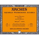 Bloc papier aquarelle Arches 300g/m²