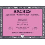 Bloc papier aquarelle Arches 300g/m²