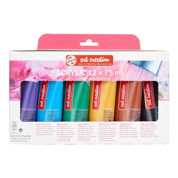 Boîte Acrylique Talens de 12 Tubes – Image 2