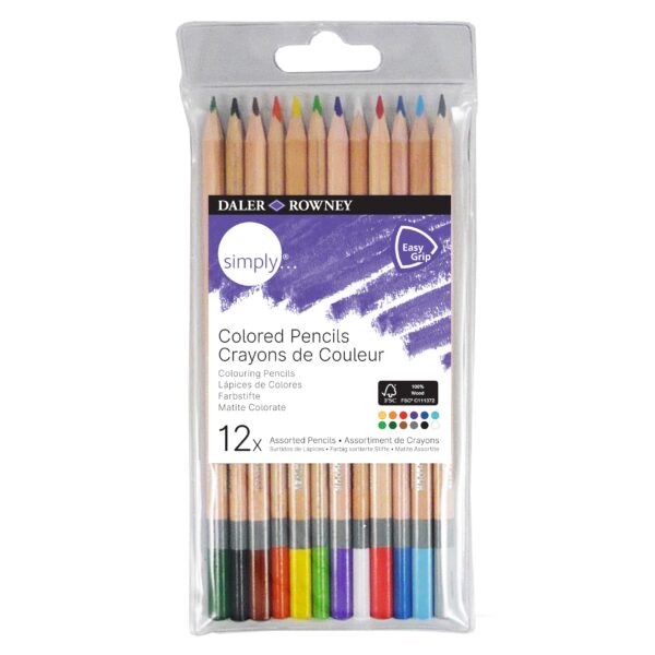 Paquet de 12 crayons de couleurs