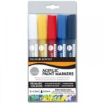 Daler Rowney Marqueurs de Peinture Acrylique Simply - Set de 5 Couleurs