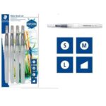 Staedtler 4 pinceaux à réservoir d'eau Robuste Nylon,Effets Mélange Aquarelles & Peinture