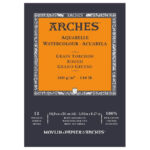 Bloc papier aquarelle Arches 300g/m²