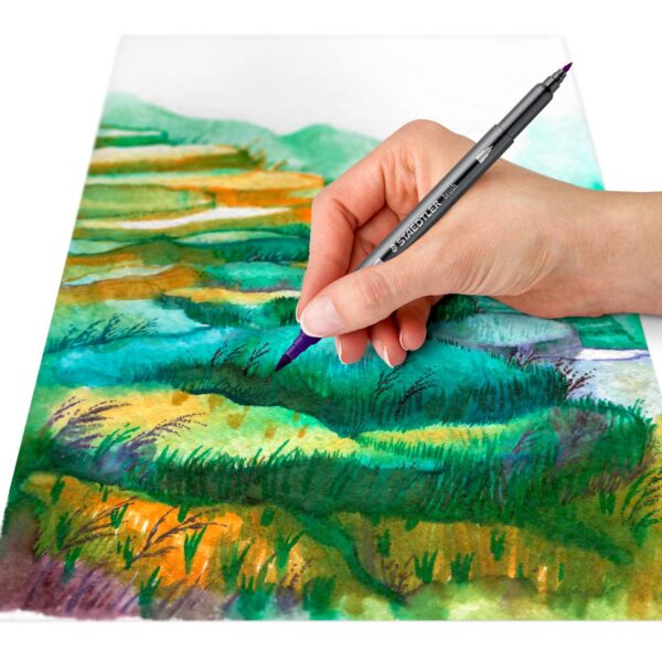 6.Double-ended watercolour brush pen – Image 2
