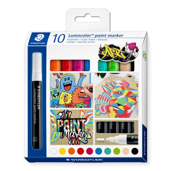 Acrylic marker with bullet tip