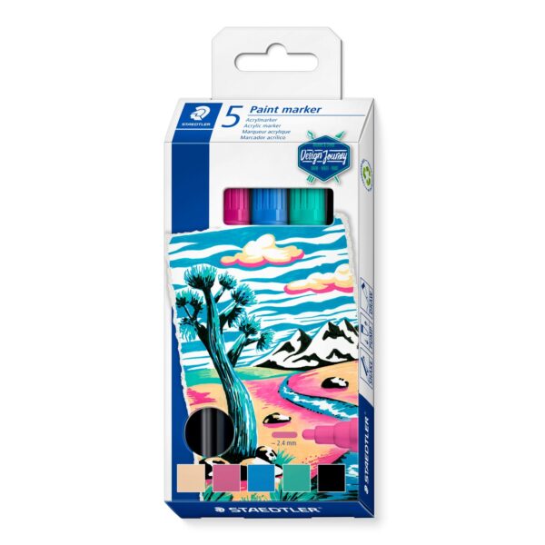 Acrylic marker with bullet tip