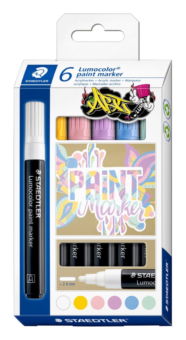 Acrylic marker with bullet tip