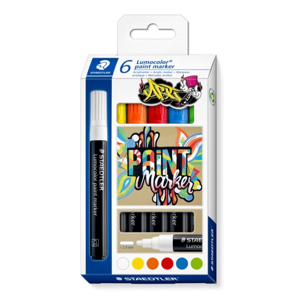Acrylic marker with bullet tip