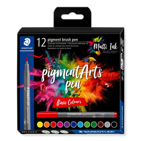 12 pigment brush pen 371C 12-1