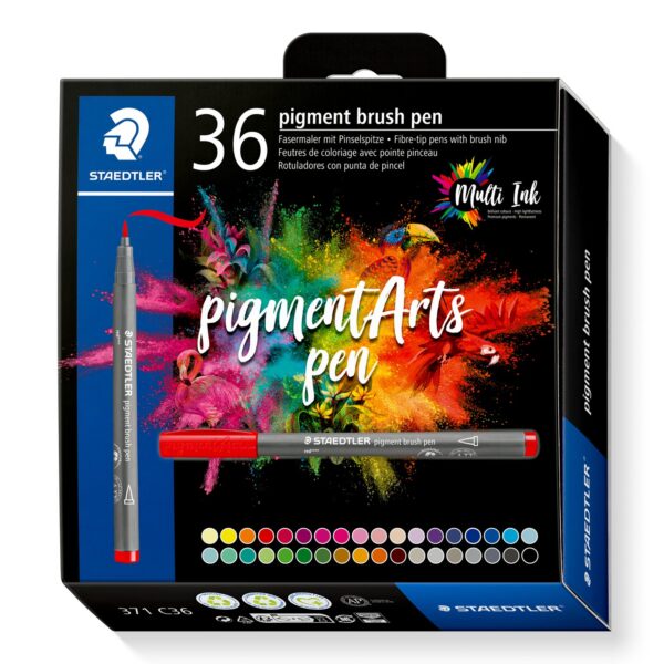 36 pigment brush pen 371C36