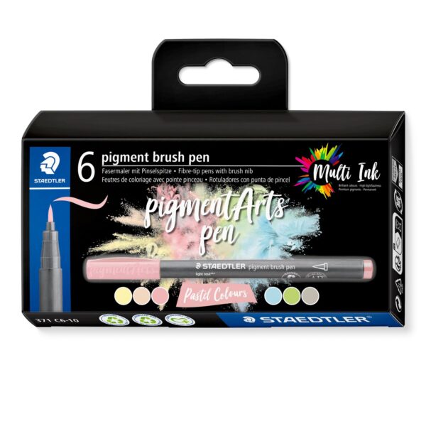 6 pigment brush pen 371