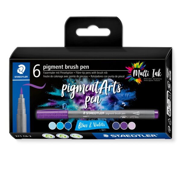 6 pigment brush pen 371