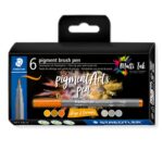 6 pigment brush pen 371