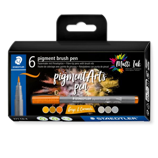 6 pigment brush pen 371